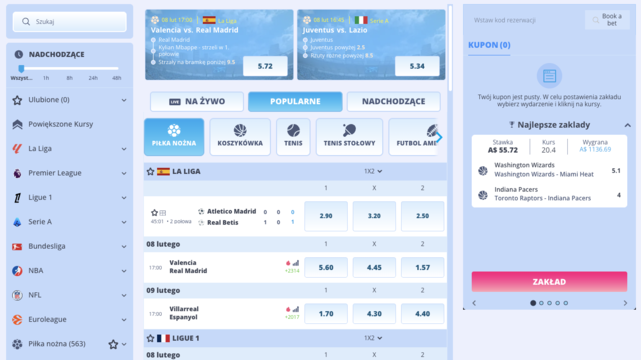 Zakłady sportowe w OnlySpins